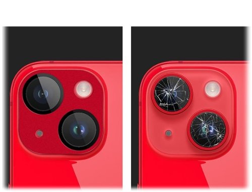 SaharaCase ZeroDamage Camera Lens Protector for Apple iPhone 14 and iPhone 14 Plus (2-Pack) - Red GLOBAL SHIPPING