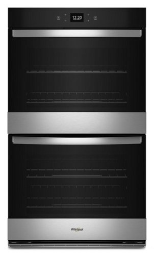 Whirlpool - 10.0 Total Cu. Ft. Double Wall Oven with Air Fry When Connected .- Fingerprint Resistant - Stainless Steel-Front_Standard 