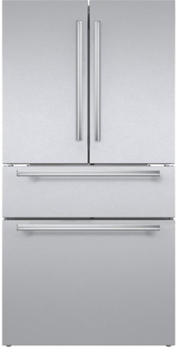 Thermador - 20.4 Cu. Ft. 4-Door Bottom Freezer French Door Smart Refrigerator with Masterpiece Handles - Stainless Steel