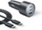 Anker - iPhone 17 USB-C Car Charger, 167.5W Max 3-Port - Gray-Front_Standard