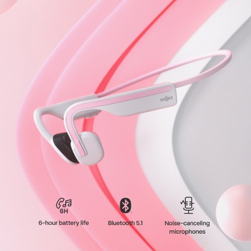 Shokz OpenMove Bone Conduction Open Ear Lifestyle/Sport Headphones - Pink SHOP ONLINE