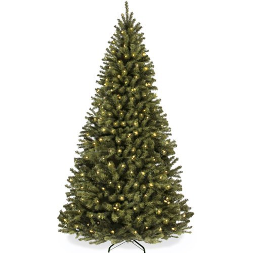 Best Choice Products - Artificial Christmas Tree, 6ft Premium Pre-Lit Spruce Design, Dense Branches - Green Spruce-Front_Standard 