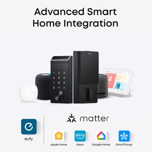 eufy FamiLock E35 Thumb-Turn Smart Lock Deadbolt with Palm Scan for keyless entry (Compatible with Smart Devices) - Black BUY IN MIDDLE EAST