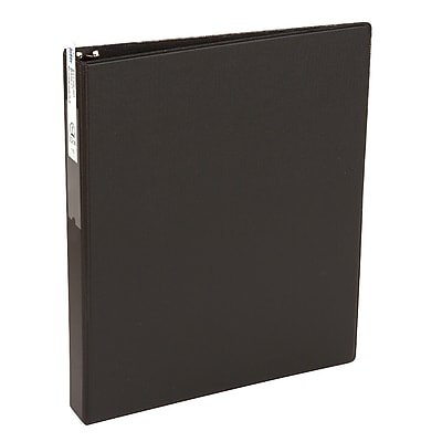 Avery - Economy 1" 3-Ring Non-View Binders with Label Holder, Round Ring - Black - image 2