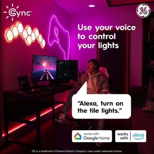 Cync Dynamic Effects Smart Hexagon Panel Light Extension Pack (5 Pack) - Color Changing - Full Color GLOBAL SHIPPING
