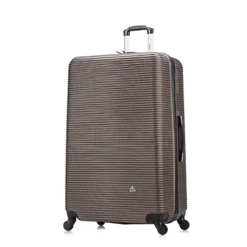 Front. InUSA - Royal lightweight hardside Spinner Luggage 32" - BROWN.