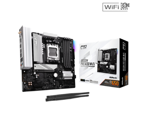 ASRock　B650M Pro X3D WiFi ASRock B650M Pro X3D WiFi Micro ATX Motherboard - Best Buy