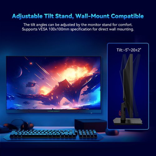 Titan Army 27型Mini LED QHD 240Hz HDR1000 Titan Army 27型Mini LED QHD 240Hz HDR1000 TITAN ARMY 27 inch 1500R