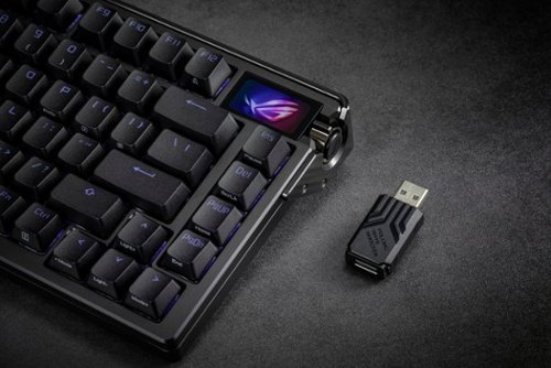ASUS ROG Azoth Extreme 75% Wireless Mechanical Gaming Keyboard with ROG NX Snow Linear Switches and Color OLED Touchscreen - Black BUY IN MIDDLE EAST