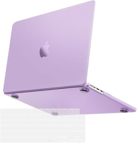 mosiso - Ultra-Thin Hard Shell Case & Keyboard Cover for MacBook Air 13 inch (A3449 A3240 A3113 A2681 2022–2026) - Purple-Front_Standard 