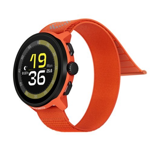 SUUNTO - Run GPS Sports Watch with AMOLED Touchscreen, Heart Rate and Sleep Tracker - Coral Orange - Orange - (2025)-Front_Standard 