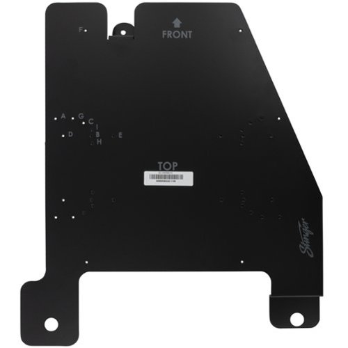 Stinger - Driver Side Under-Seat Amplifier Mounting Bracket for Select Jeep Wrangler JK Vehicles - Black