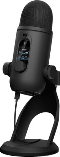 Logitech - Blue Yeti 2 USB Mic for Gaming with Voice Proximity Sensor and AI-Powered De-Noiser for PC, Mac - Black