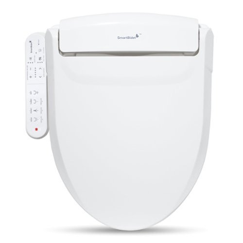 SmartBidet - SB-2000 Electric Smart Bidet™ Toilet Seat with Heated Seat, Warm Air Dryer, and Control Panel – Elongated - White-Front_Standard 