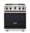 Viking - 30 in. Wide 4 burner 5-Series Gas Open Burner Range - Onyx-Front_Standard
