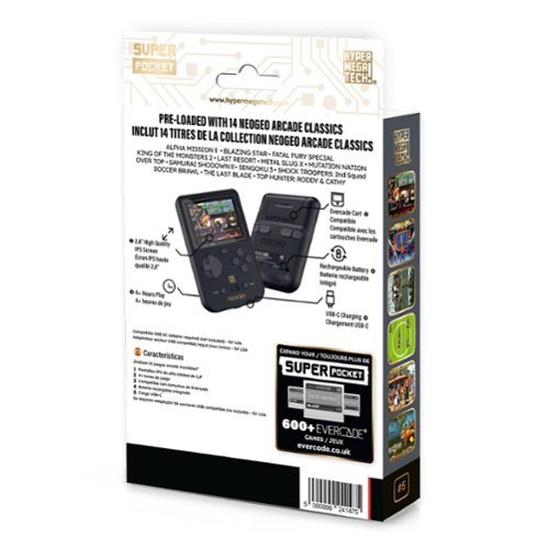 HyperMegaTech Data East Super Pocket, 18 Classic Arcade Games