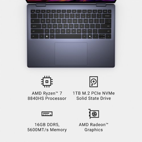Dell Inspiron 14 2-in-1 14 IPS LED Touch Screen Laptop - AMD Ryzen 7 with 16GB Memory - 1TB SSD - Midnight Blue SHOP ONLINE