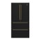 Forno Appliances - Moena Espresso 19.2 Cu. Ft. Freestanding Counter-Depth French Door Refrigerator with Automatic Ice Maker - Black-Front_Standard