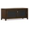 Simpli Home - Cosmopolitan 48W Low TV Stand with Sliding Glass Doors - Mahogany Brown-Front_Standard