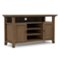 Simpli Home - Amherst Wide Transitional TV Media Stand for Most TVs up to 60" - Rustic Natural Aged Brown-Front_Standard