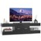 Bestier - 60 Inch LED TV Stand for TVs up to 65 Inch Glossy Media Console with Storage Drawer & LED Remote Control - Black-Front_Standard