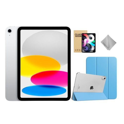 Apple 11 inch iPad A16 chip with Wi Fi 128GB With Blue Case