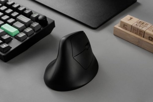 Keychron M5 Ergonomic Wired & Wireless Laser Mouse w/ Macro Button & Fast-Scrolling Metal Wheel, For Windows PC & Mac - Wired - Black WORLDWIDE DELIVERY