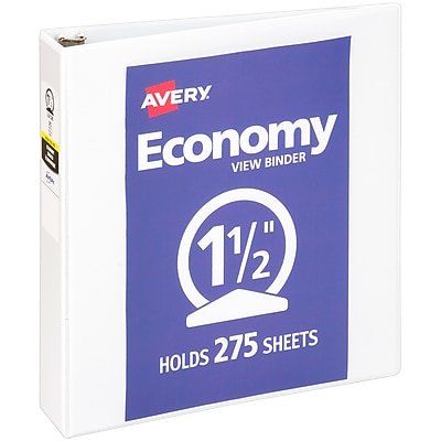 Avery - 1 1/2" 3-Ring View Binders - White - image 2