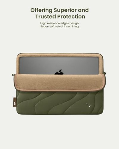 tomtoc Terra-A27 Puff Recycled Laptop Sleeve Bag Case for 16-inch MacBook Pro M4/M3/M2/M1 Pro/Max 2024-2019, Quilted Design - Greenlands HOW TO BUY