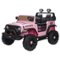 GARVEE - 24V 4WD 2-Seater Ride-On Jeep for Kids, Dual 200W Motors, Remote Control, LED Lights, Bluetooth Music, 7Ah Battery - Pink-Front_Standard