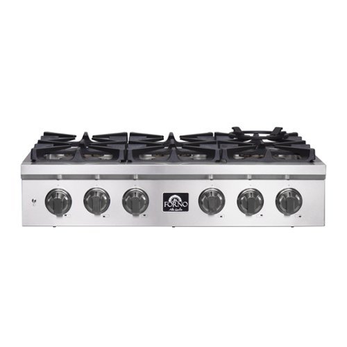 Forno Appliances - FORNO ALTA QUALITA 36" PRO-STYLE GAS RANGETOP - Silver
