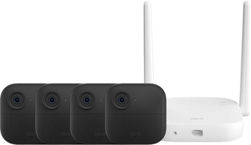 Blink - Outdoor XR+ — Extended Range Wireless Outdoor 4 Camera with 10x security coverage — 4 camera system - Black