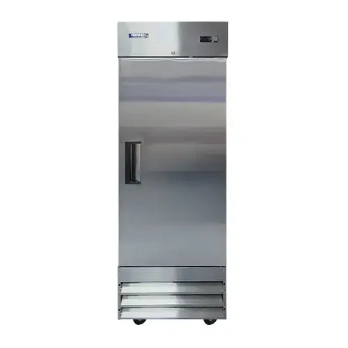 Front. Magic Chef - Commercial 29 in. 19 cu. ft. Auto Defrost Single Door Freezer in Stainless Steel - Stainless Steel.