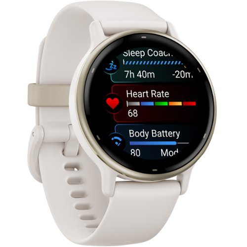 Garmin vívoactive 5 GPS Smartwatch 42 mm Fiber-reinforced polymer - Gold Aluminum and Ivory HOW TO BUY