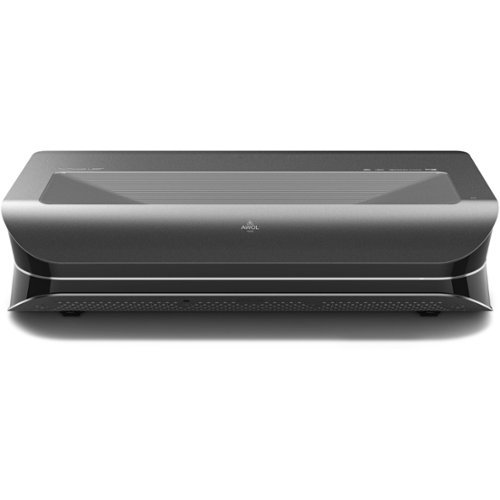 AWOL Vision - 4K UHD Smart Triple Laser Ultra Short Throw Projector with 2000 Lumens, HDR10+, Dolby Atmos, 3D - Gray-Front_Standard 