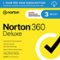 Norton - 360 Deluxe (3 Device) Antivirus Internet Security Software + VPN + Dark Web Monitoring (1 Year Subscription) - Android, Apple iOS, Mac OS, Windows [Digital]-Front_Standard 