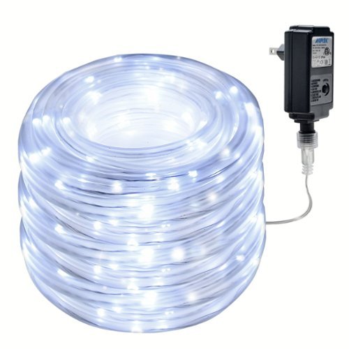 IMAGE - 75.5FT 200 LED Rope Lights for Outdoor Decorations - Cool White-Front_Standard 