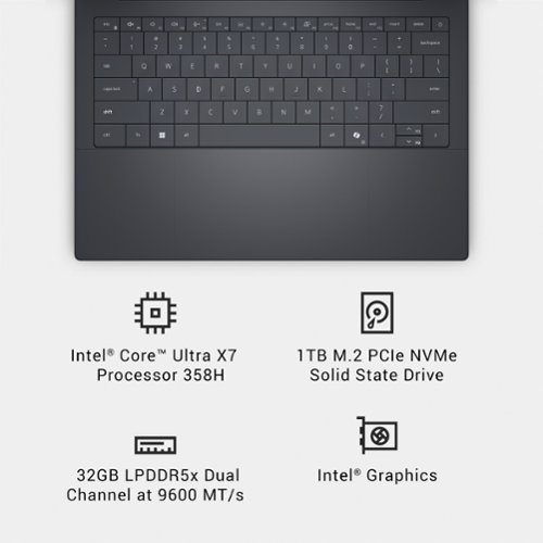 Dell XPS 14 - 14 2.8K OLED Touchscreen Laptop - Intel Core Ultra X7 358H 2026 - 32GB Memory - 1TB Storage - Copilot+ PC - Graphite BUY IN DUBAI