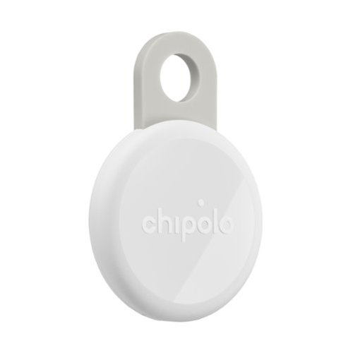 Chipolo - LOOP - Rechargeable Bluetooth Tracker for Keys & Bags, Out of Range Alerts, Apple Find My & Android Find Hub Compatible - Chalk-Front_Standard 