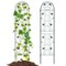 Gymax - 2 Pack Rustproof Metal Garden Trellis 87'' x 20'' Wire Lattice Panel for Patio - Green-Front_Standard