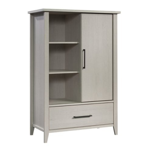 Sauder - Summit Station Wardrobe Armoire - Glacier Oak-Front_Standard 