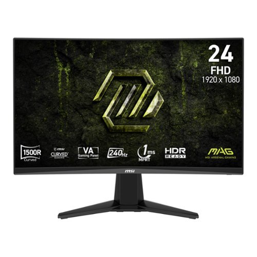 MSI - MAG 245C X24 24" Curved FHD 240Hz 1ms VA FreeSync Premium Gaming Monitor - Black