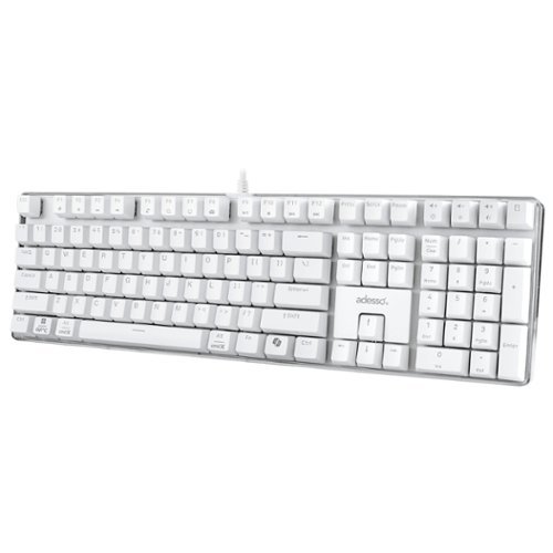Adesso Multi-OS Illuminated Mechanical Keyboard With CoPilot AI Hotkey - White HOW TO BUY
