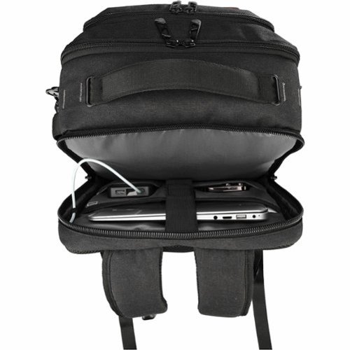 Swissdigital Design BERG L TSA-Friendly Backpack With USB Charging Port  RFID Protection and Fits Up to 16″ Laptop - Black BUY ONLINE