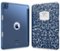 DTTO - Case for iPad Air 13" (M2/M3) and iPad Pro 12.9" (3rd/4th/5th/6th Gen) ,Smooth Matte Back,TPU Shockproof Frame - Blue Book-Front_Standard