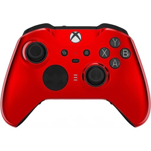 Custom Controllerzz - Custom Elite Series 2 Wireless Controller for Xbox Series X, Xbox Series S, Xbox One - Red Chrome-Front_Standard 
