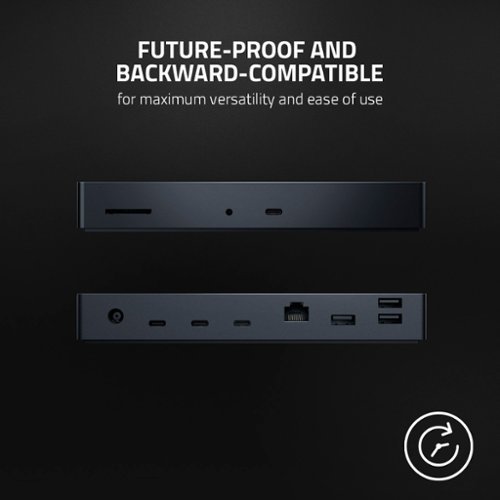 Razer Thunderbolt 4 Certified Dock with Chroma RGB Lighting and 10 Ports - Black WHERE TO BUY