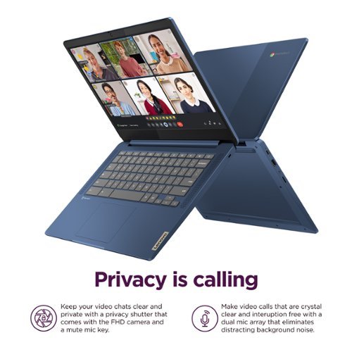 Lenovo IdeaPad Slim 3 Chromebook 14 Full HD Laptop - MediaTek Kompanio 520 - 4GB Memory - 64GB eMMC - Abyss Blue WORLDWIDE DELIVERY