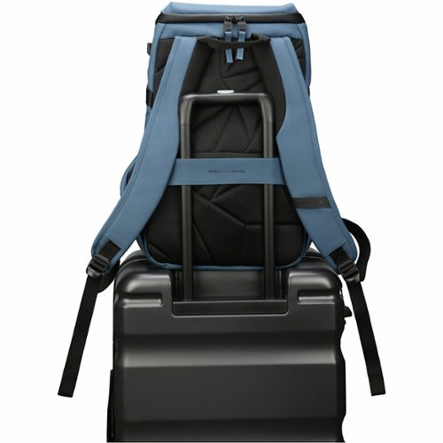 Swissdigital Design LAMONE L LED TSA-Friendly Water-Resistant Backpack With USB Charging Port  RFID Protection and Fits Up to 16″ Laptop - Dark Blue BUY IN UK