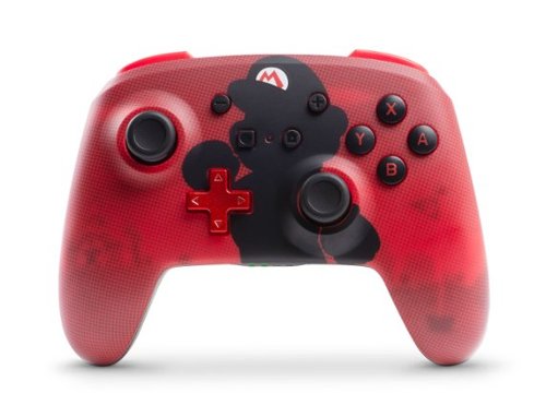 PowerA - Enhanced Wireless Controller for Nintendo Switch - Mario Silhouette-Front_Standard